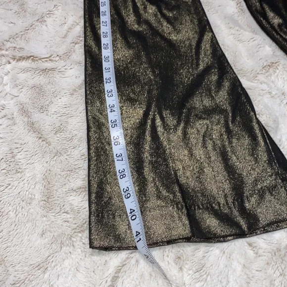 Joie metallic gold dressy wide leg pants. Holiday Parties NWT Size 4